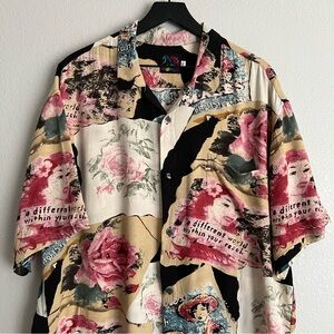 Jams World Dress To Kill Nostalgia All Over Print Shirt Mens XL Rare
